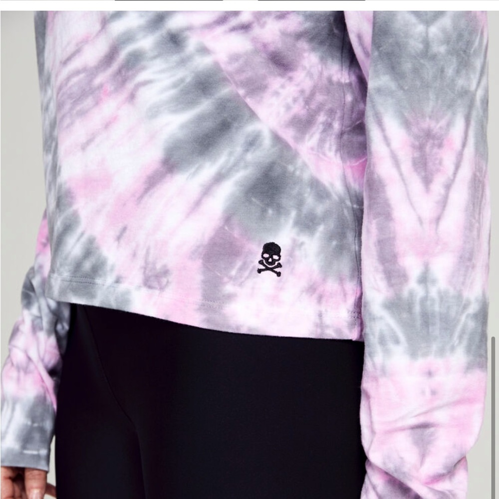 Soul cycle after class long sleeve tie dye